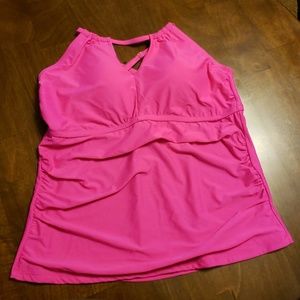 Plus size Pink Bathing suit Top